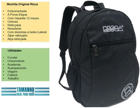 mochila da risca em Promoção no Magazine Luiza.